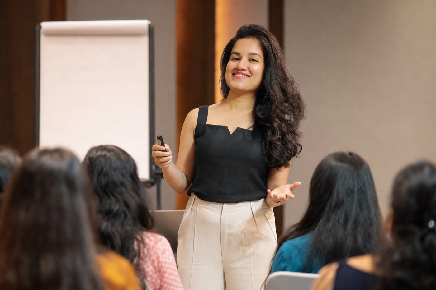 Parul Shah facilitating a training workshop